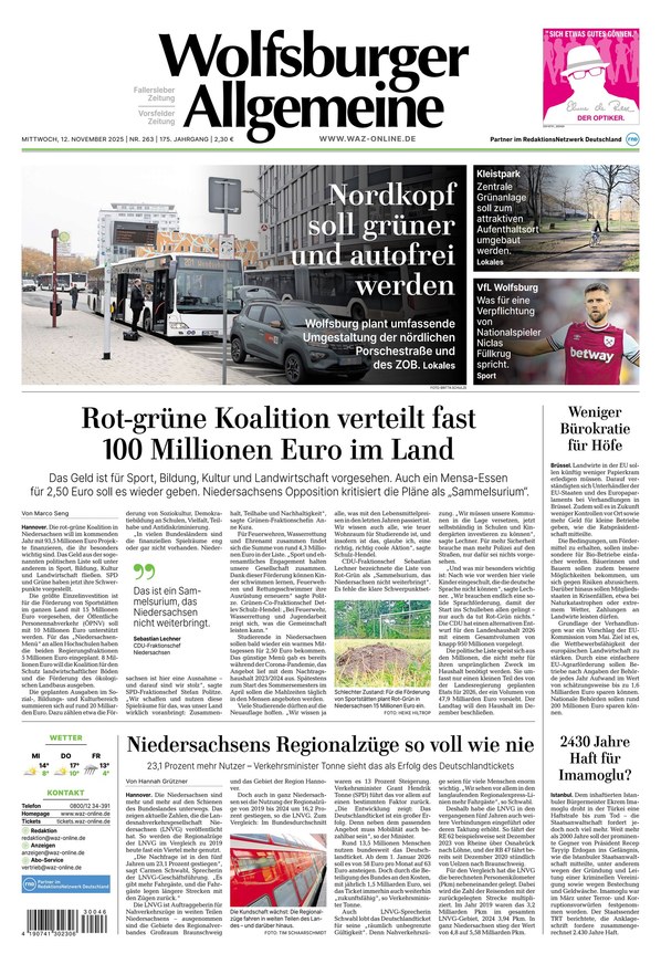 Wolfsburger Allgemeine Zeitung - ePaper