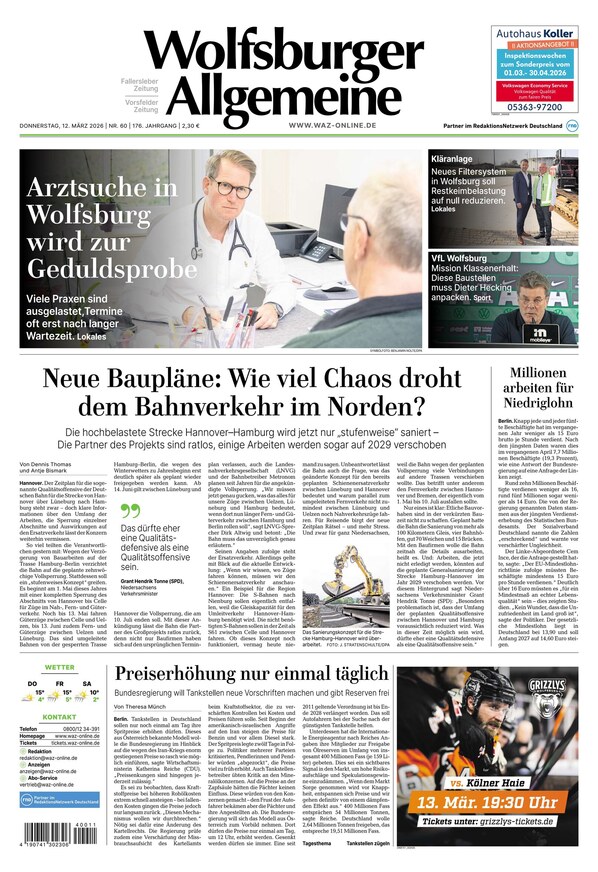 Wolfsburger Allgemeine Zeitung - ePaper