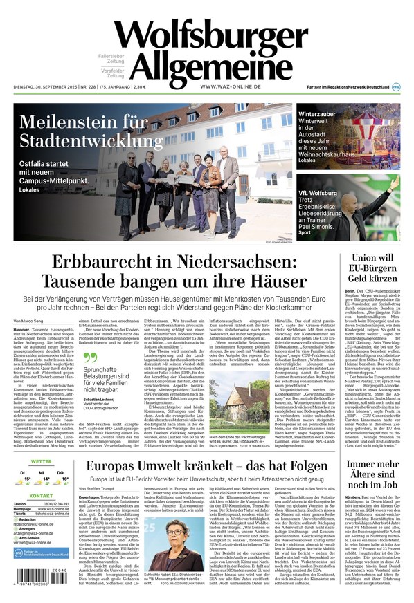 Wolfsburger Allgemeine Zeitung - ePaper