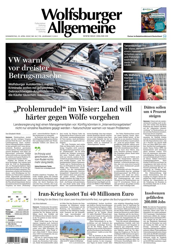 Wolfsburger Allgemeine Zeitung - ePaper