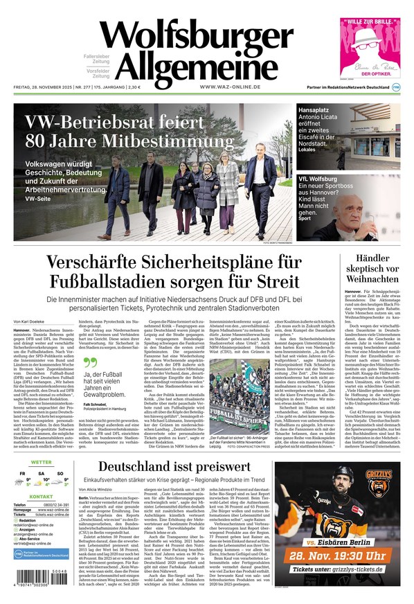 Wolfsburger Allgemeine Zeitung - ePaper