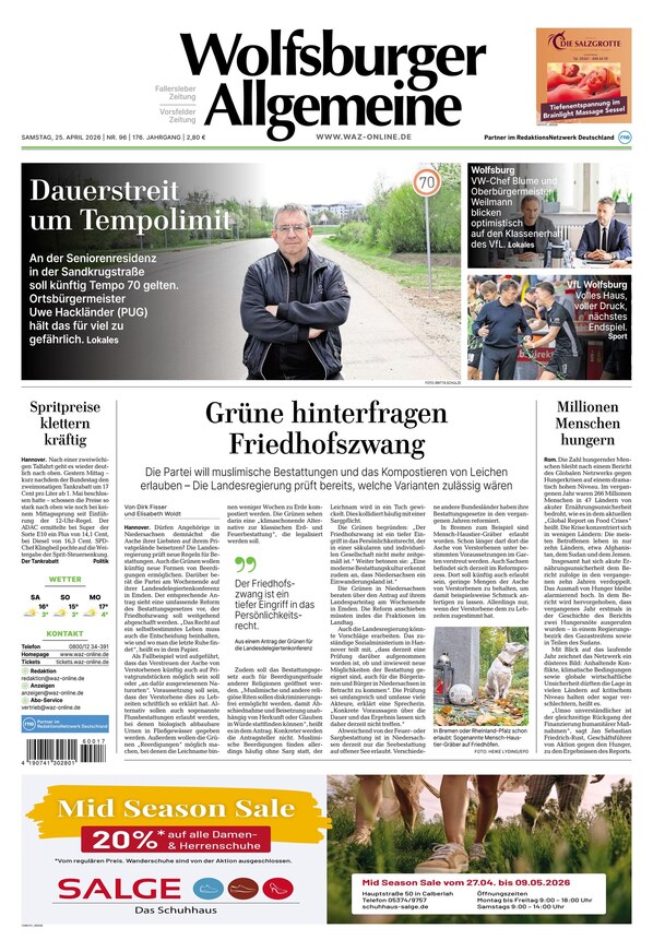 Wolfsburger Allgemeine Zeitung - ePaper