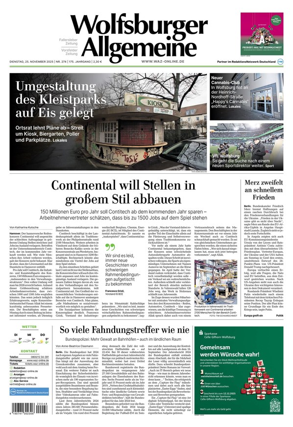 Wolfsburger Allgemeine Zeitung - ePaper