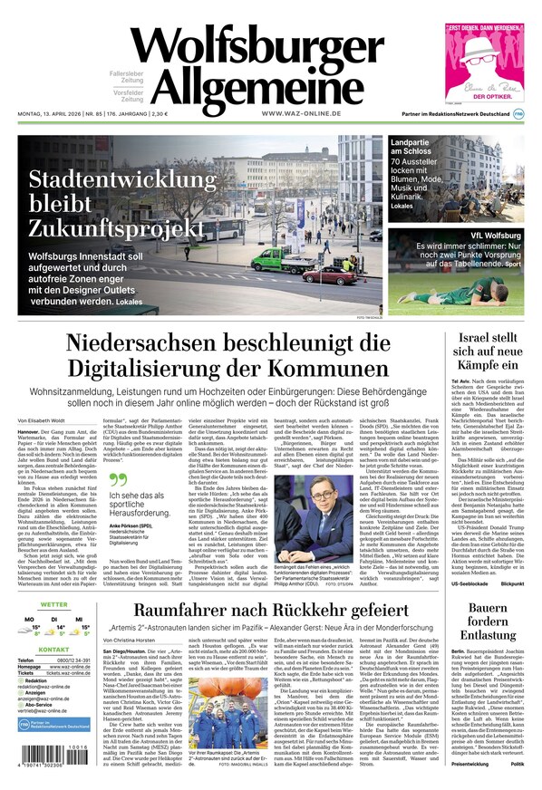 Wolfsburger Allgemeine Zeitung - ePaper