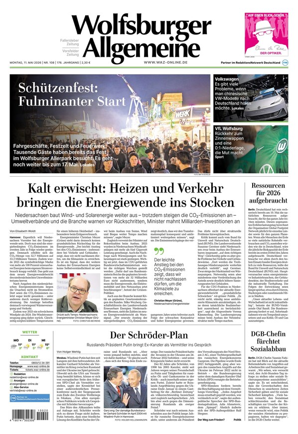 Wolfsburger Allgemeine Zeitung - ePaper