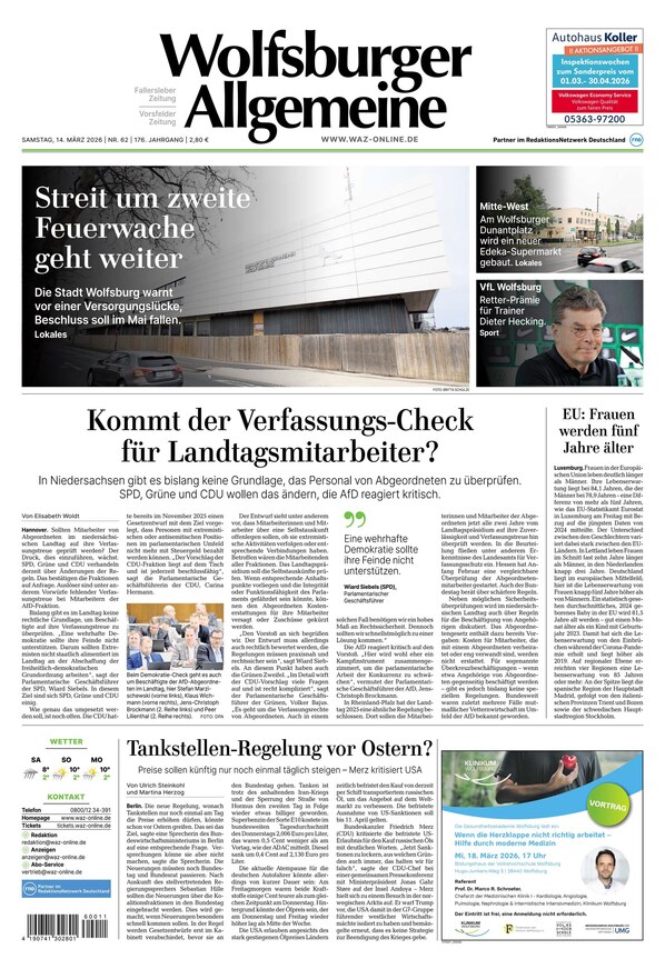 Wolfsburger Allgemeine Zeitung - ePaper