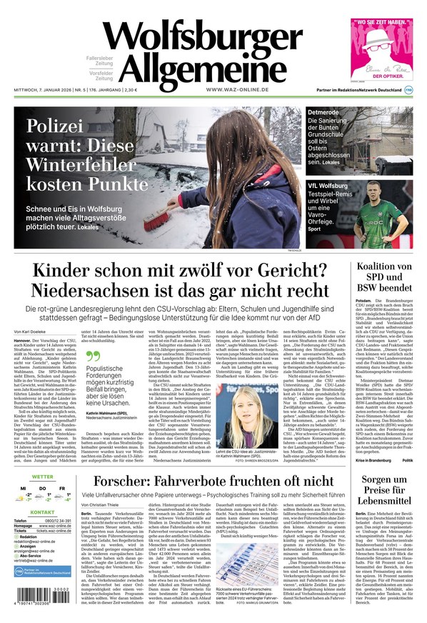 Wolfsburger Allgemeine Zeitung - ePaper