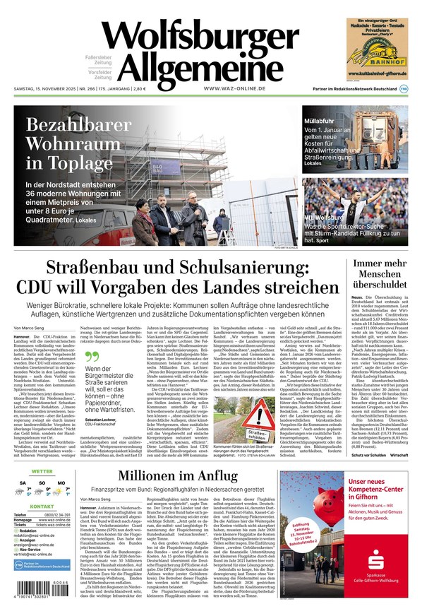 Wolfsburger Allgemeine Zeitung - ePaper