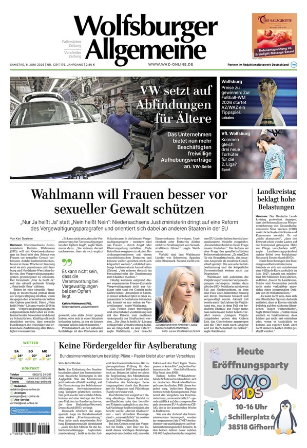 Wolfsburger Allgemeine Zeitung - ePaper