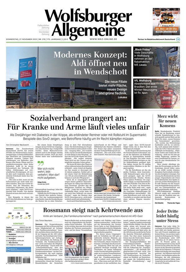 Wolfsburger Allgemeine Zeitung - ePaper