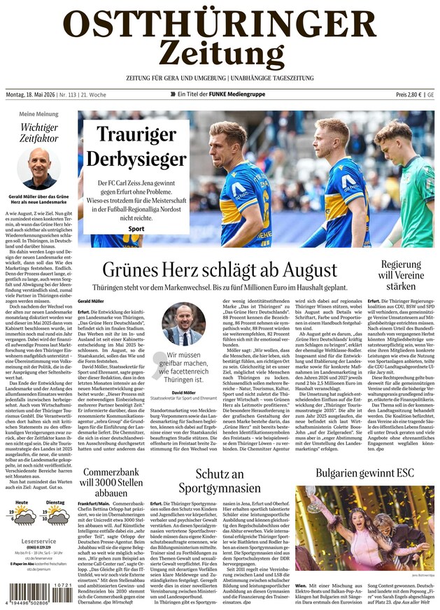Ostthüringer Zeitung - ePaper