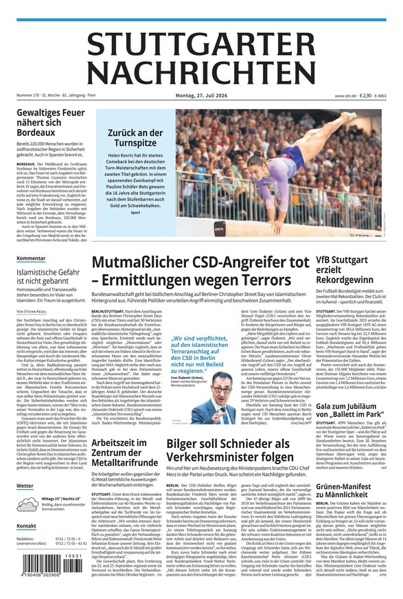 Stuttgarter Nachrichten - ePaper
