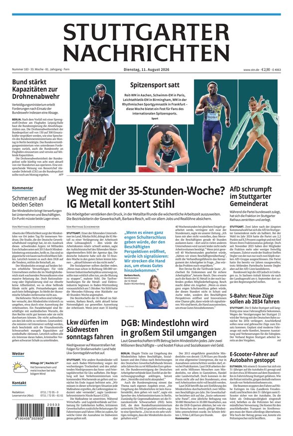 Stuttgarter Nachrichten - ePaper