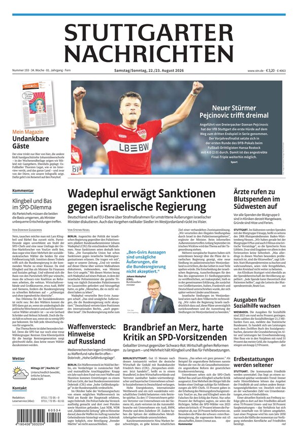 Stuttgarter Nachrichten - ePaper