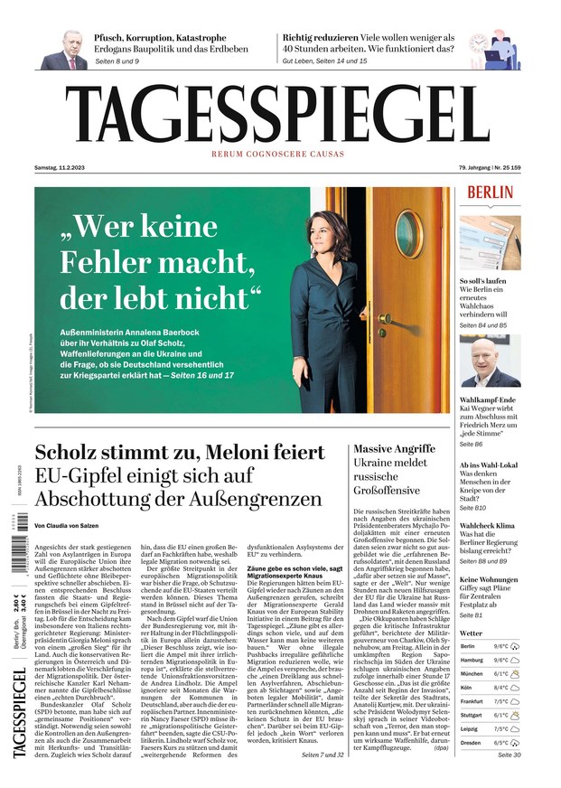 Der Tagesspiegel Vom 11.02.2023 – Als EPaper Im IKiosk Lesen