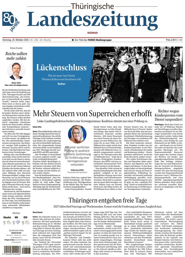 Th&uuml;ringische Landeszeitung - ePaper