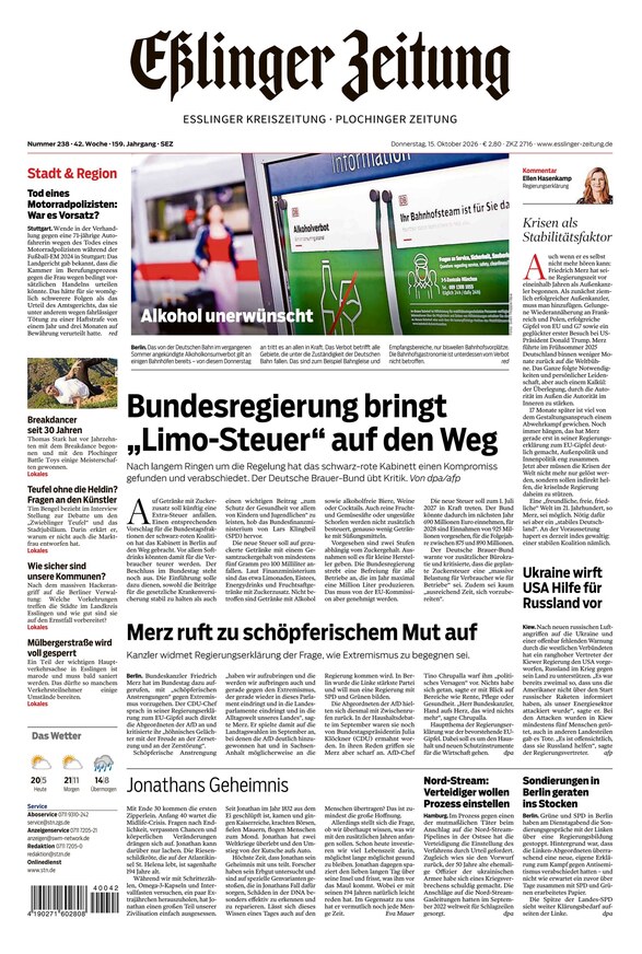 E&szlig;linger Zeitung - ePaper