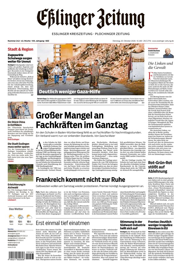 E&szlig;linger Zeitung - ePaper