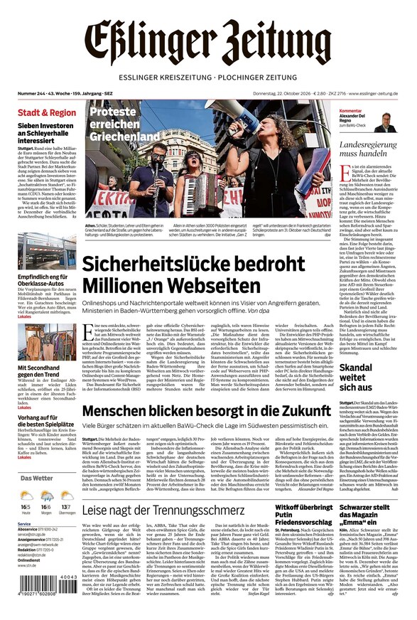 E&szlig;linger Zeitung - ePaper