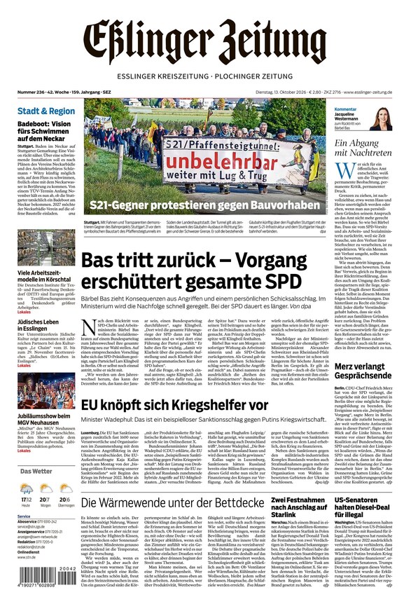 E&szlig;linger Zeitung - ePaper