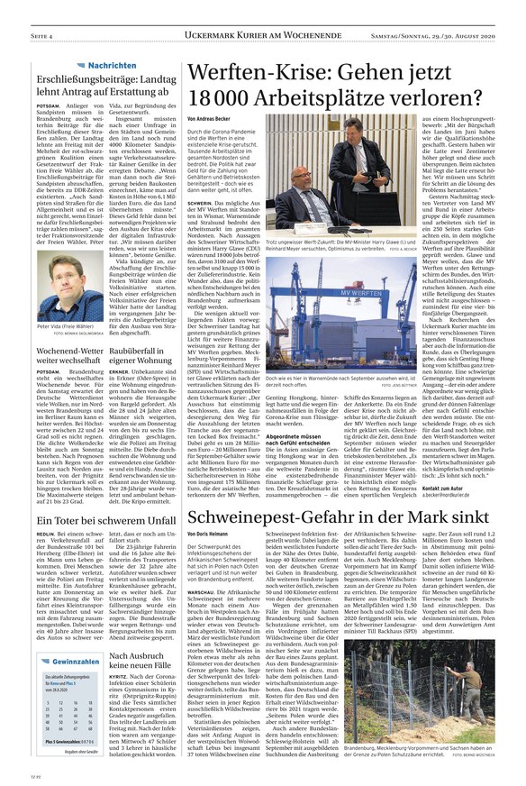 Templiner Neueste Meldungen Heute