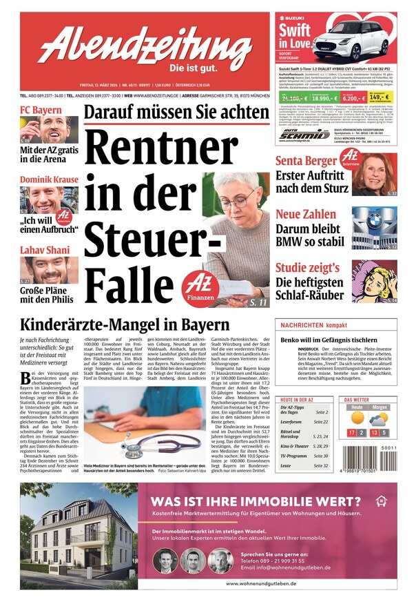 Abendzeitung M&uuml;nchen - ePaper
