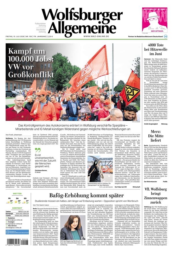 Wolfsburger Allgemeine Zeitung - ePaper