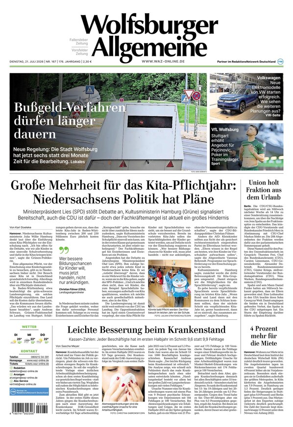 Wolfsburger Allgemeine Zeitung - ePaper