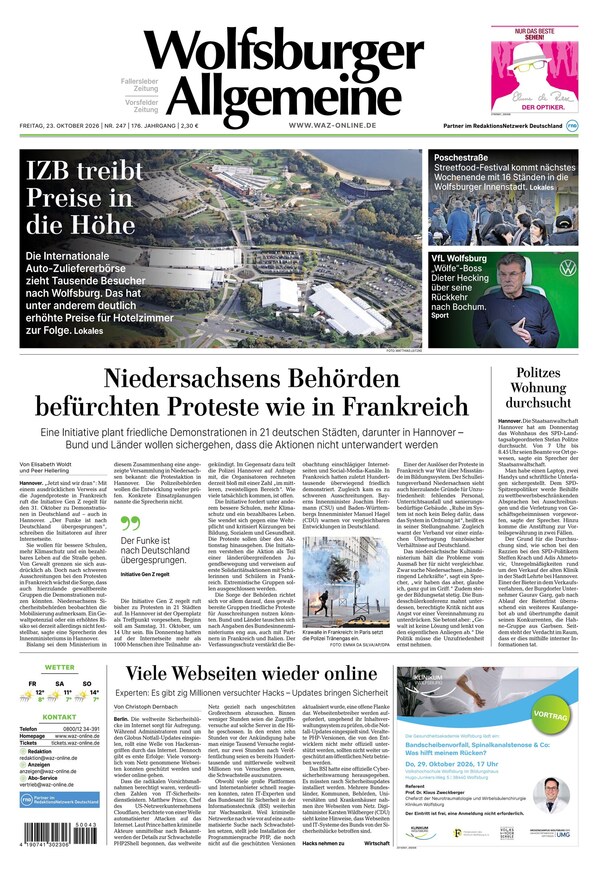 Wolfsburger Allgemeine Zeitung - ePaper