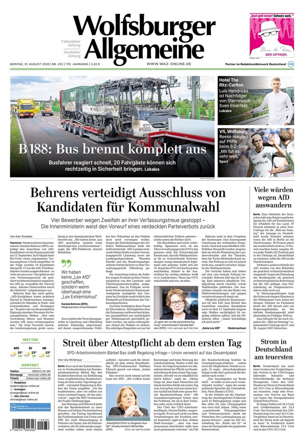 Wolfsburger Allgemeine Zeitung - ePaper