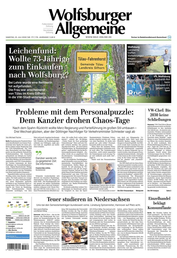 Wolfsburger Allgemeine Zeitung - ePaper