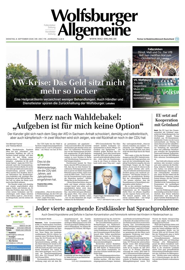 Wolfsburger Allgemeine Zeitung - ePaper