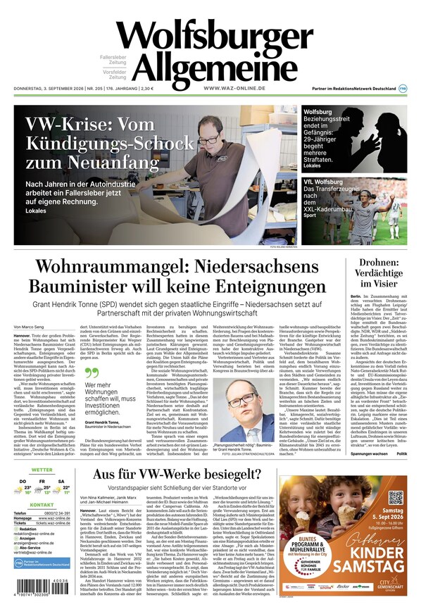 Wolfsburger Allgemeine Zeitung - ePaper
