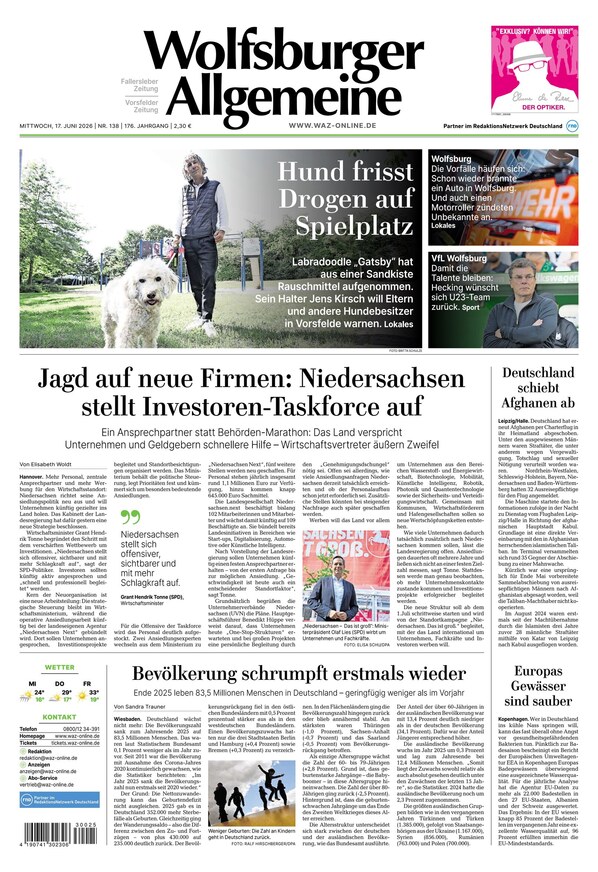 Wolfsburger Allgemeine Zeitung - ePaper