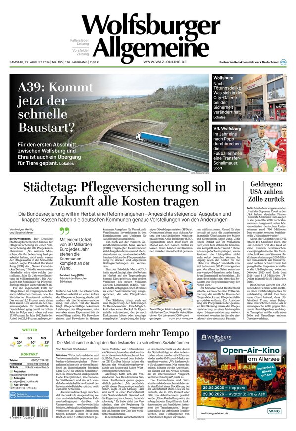 Wolfsburger Allgemeine Zeitung - ePaper