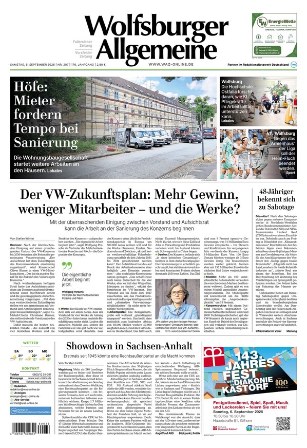 Wolfsburger Allgemeine Zeitung - ePaper