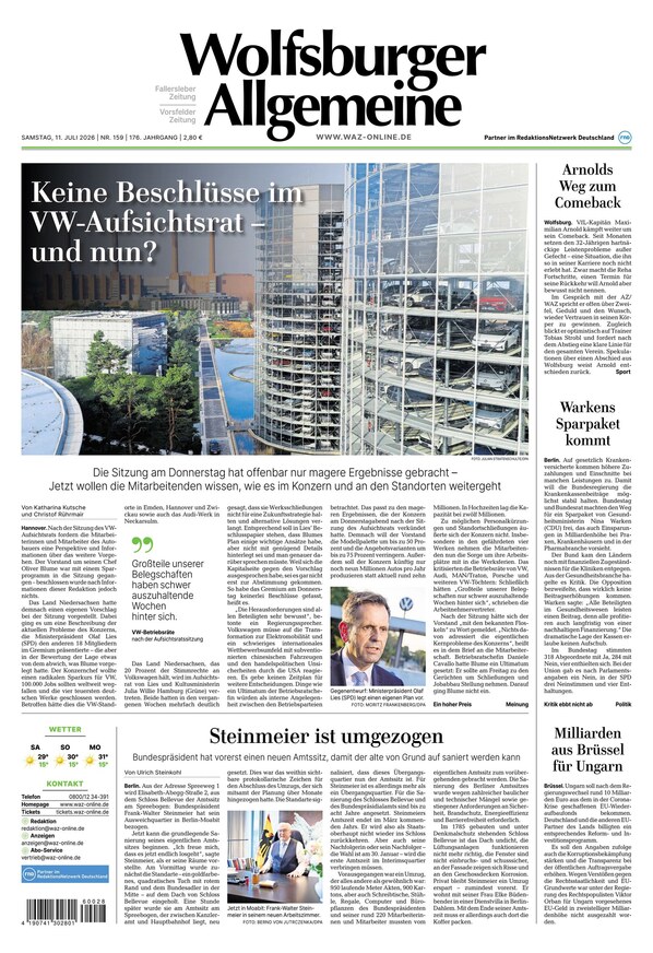 Wolfsburger Allgemeine Zeitung - ePaper