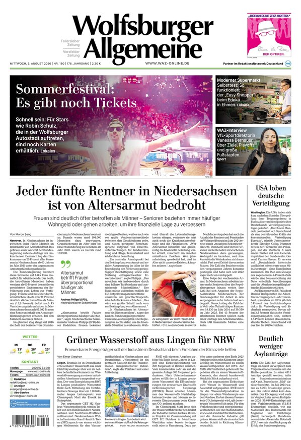 Wolfsburger Allgemeine Zeitung - ePaper