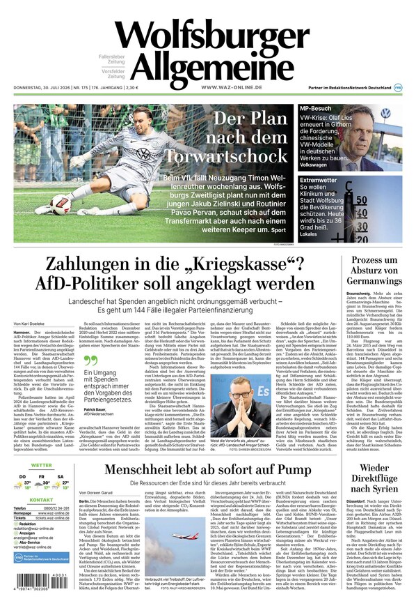 Wolfsburger Allgemeine Zeitung - ePaper