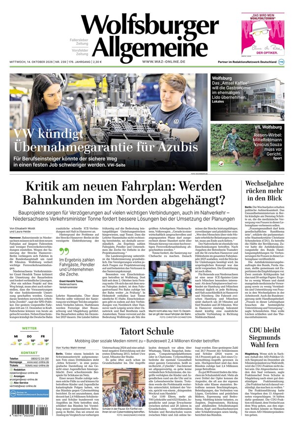 Wolfsburger Allgemeine Zeitung - ePaper