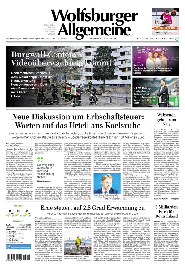 Wolfsburger Allgemeine Zeitung - ePaper