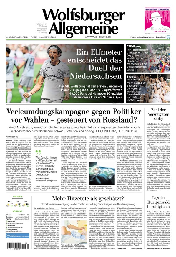 Wolfsburger Allgemeine Zeitung - ePaper