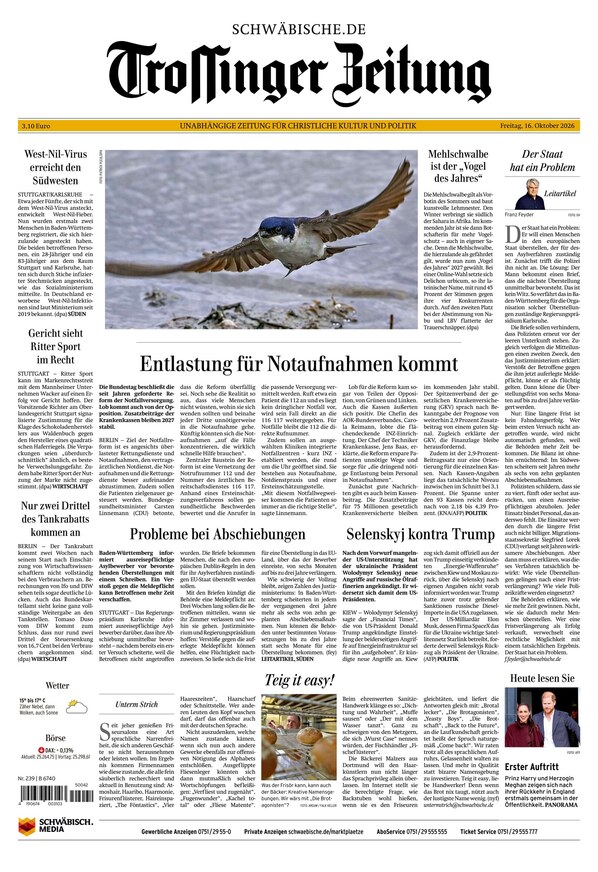 Trossinger Zeitung - ePaper