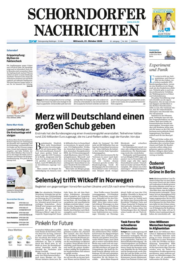 Schorndorfer Nachrichten - ePaper