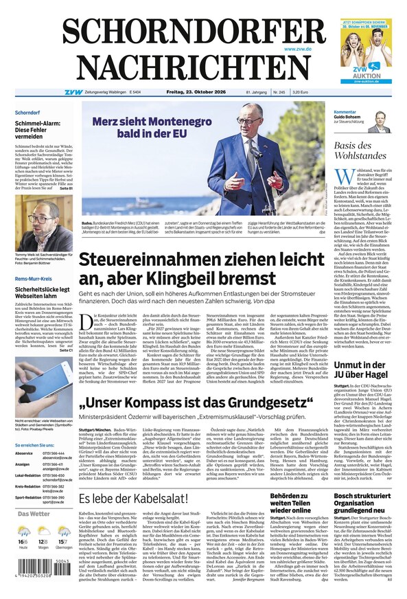 Schorndorfer Nachrichten - ePaper