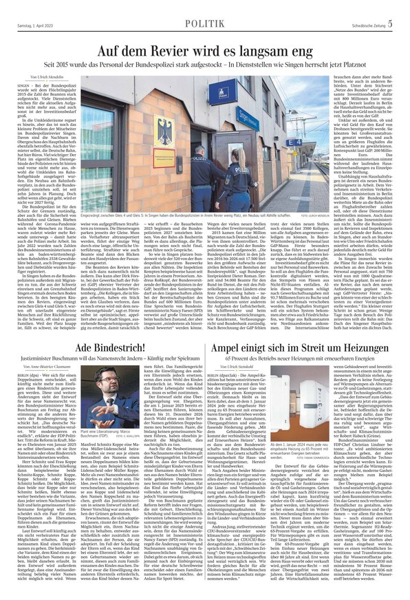 Schwäbische Zeitung Biberach Vom 01.04.2023 – Als EPaper Im IKiosk Lesen