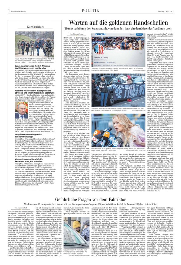 Schwäbische Zeitung Biberach Vom 01.04.2023 – Als EPaper Im IKiosk Lesen