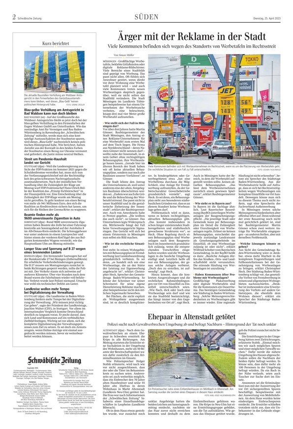 Schwäbische Zeitung Biberach - Gazete EPaper Olarak IKiosk Da Oku