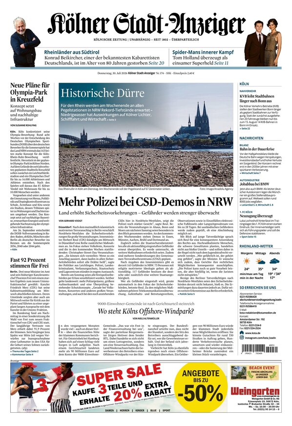 K&ouml;lner Stadt-Anzeiger - ePaper