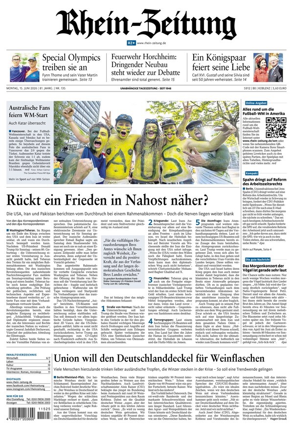 Rhein-Zeitung - ePaper